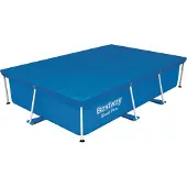 Bestway Flowclear PE-Abeckplane 264 x 174 cm, blau, eckig