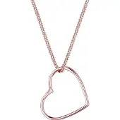 Elli Halskette Herz Liebe Filigran Anhänger 925 Sterling Silber Elli Rosegold