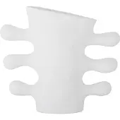 Bloomingville Pernilla Vase | Weiß | Steingut | 82060494