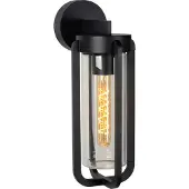 Lucide GARLAND Wandleuchte E27 Schwarz, Transparent IP44 27822/01/30
