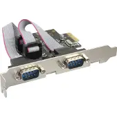 InLine Schnittstellenkarte 2x Seriell 9-pol PCIe PCI-Express