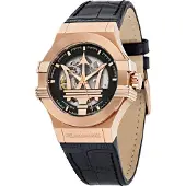 Maserati Potenza Herrenuhr - Automatikmechanismus mit Roségold-Coating