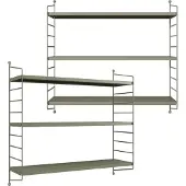 En.casa Modulares Wandregal Strängnäs 2er Set Kamelfarben