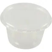 Klika Pro Pac Dressingbecher mit Deckel, PP rund 100 ml Ø 7 cm, 4,4 cm transparent 500 Stück