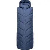 Ragwear Steppweste "Suminka Vest" Wasserdichte, lange Damen Winterweste