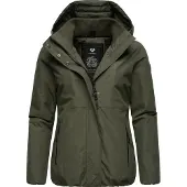 Ragwear Winterjacke "Sunniva" mit Kapuze wasserdichte Winter Damen Jacke mit Teddyfell-Innenfutter