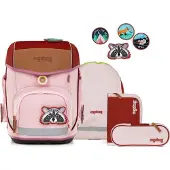 Ergobag Schulranzen-Set CUBO PfadfinBär 5-teilig, ab 1. Klasse