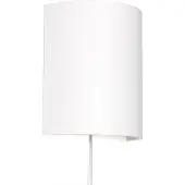 Licht-Erlebnisse Moderne Wandleuchte mit Kabel Anschluss Weiß elegant Weiß Loft Wandlampe ALICE