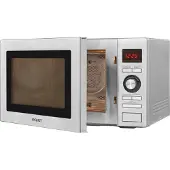 Exquisit Mikrowelle MW 9025 H-3 | Heißluft & Grill | max. 2500 W | Garraum 25 l | Inox Glas Front