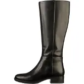 Geox Stiefel FELICITY, Glattleder, Schwarz, Damen
