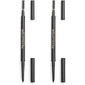 Makeup Revolution Präzisions-Augenbrauenstift mit Pinsel Mittelbraun 0,05 g