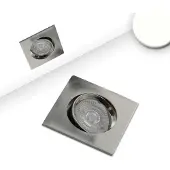 ISOLED LED Einbauleuchte Slim68 Alu gebürstet, eckig, 9W, neutralweiß, dimmbar
