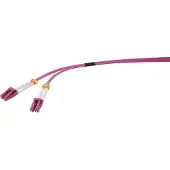 Renkforce RF-4738838 Glasfaser LWL Anschlusskabel 2.00 m Purpur-Rot [1x LC-Stecker - 1x LC-Stecker] 50/125 µ Multimode