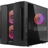 Chieftec Chieftronic M2, Cube, PC, Schwarz, micro ATX, Mini-ITX, SPCC, Gehärtetes Glas, Gaming