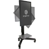 Ergotron Monitorständer Neo-Flex Mobile MediaCenter UHD 24-192-085, Bildschirme bis 54 kg, neig- & drehbar, höhenverstellbar, VESA, schwarz