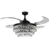 Beacon Lighting Fanaway Veil Deckenventilator mit Licht schwarz leise Beacon , Fanaway Veil, Schwarz, für Wohnzimmer, Kunststoff