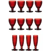 Villeroy & Boch Gläser-Set "Wasser-, Wein- und Sektgläser Boston Coloured 12er Set" Spülmaschinenfest