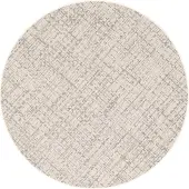 Snapstyle In & Outdoor Teppich Flachgewebe Oslo Creme Schwarz Meliert Rund, Größe:133 cm Rund