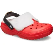 Crocs Pantoletten Classic Lined Santa Clog 210933 Rot