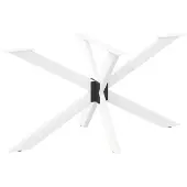 vidaXL Esstischbein in Spinnenform Weiß 150x78x(72-73) cm Stahl