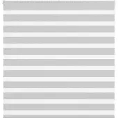 vidaXL Doppelrollo Hellgrau 140x100 cm Stoffbreite 135,9 cm Polyester