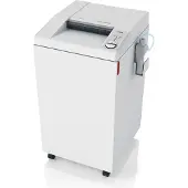 Ideal Aktenvernichter 3105 CC, Partikelschnitt 4 x 40 mm, P-4, 140 l, 34-39 Blatt Schnittleitung, mit Rollen, Blauer Engel, grau