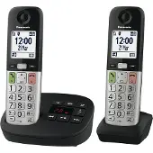 Panasonic KX-TGU432, DECT-Telefon, Kabelloses Mobilteil, Anrufer-Identifikation, Schwarz, Silber