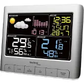 Technoline WS 6449 farbige Wetterstation silber