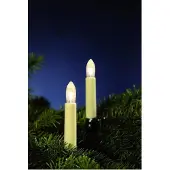 Hellum Lichterkette Riffelkerze klar Innen 15tlg; 811544