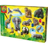 SES Creative Abformen und Bemalen - Tiere - - One Size - Kreatives Spielset