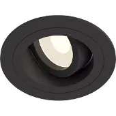 Maytoni Deckeneinbauleuchte Atom in Schwarz GU10 rund 92mm