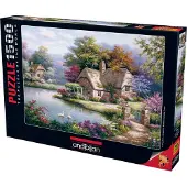 AnaTolian Puzzle Cottage mit Schwänen 1500 Teile