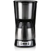 Domo DO709K, Filterkaffeemaschine, 1 l, Gemahlener Kaffee, Schwarz, Edelstahl