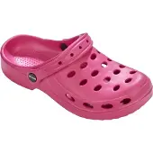 Beco Damen Clogs Rosa aus leichtem EVA-Material mit Fußbett, für Haus und Schwimmbad