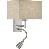 FISCHER&HONSEL GMBH Wandlampe Dream, alu / grau / zink, für Wohn- / Esszimmer, Metall, Wandleuchte, Wandlampe Innen