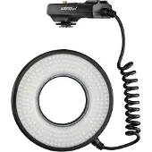 Walimex pro Macro LED Ringlicht DSR 232, Ringleuchte 14 W mit 232 LEDs, stufenlos dimmbares Videolicht
