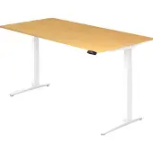 Hjh OFFICE PRO XBHM 2E WW - Buche 200 x 100 elektrisch höhenverstellbar