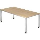Hjh OFFICE PRO QUEO 2E S - 200 x 100 Eiche höhenverstellbar