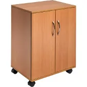 Durable Bürowagen mit Flügeltüren, Buche