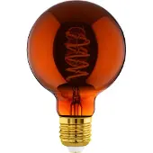 Eglo E27 Lampe dimmbar, Vintage LED Glühbirne, 4 Watt, Kupfer