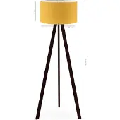 Opviq , AYD-2651, Stehlampen, Senf, PVC, 21 x 38 x 140 cm