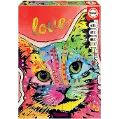 Educa Borras Tilt Cat Love Dean Russo Holzpuzzle 1000 Stücke Mehrfarbig Mehrfarbig One Size