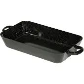 Riess Profi Bratpfanne 37x22x6cm Emaille schwarz