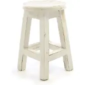 VCM Vintage Hocker weiß VCM Weiß