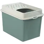 Rotho Katzentoilette oben offen Eco BERTY, Farbe:Mistletoe grün