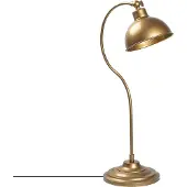 Opviq , Hochwertige Tischlampe, Metallkörper, Gold, 19 x 29 x 58 cm | IP20, E27 Fassung, max. 40 W, Kabel 200 cm | Elegantes, industrielles Design für moderne Räume.