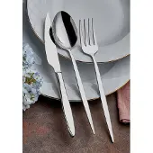 Hermia Concept , Hochwertiges Besteckset (24 Teile), 100% Edelstahl, 6 Esslöffel, 6 Gabeln, 6 Messer, 6 Dessertlöffel | Spülmaschinen- und mikrowellengeeignet | Elegantes Design in Silber.