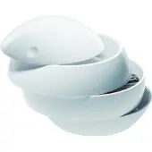 Spirella Kosmetikorganizer "Bowl Beauty" Aufbewahrungsbox für Make Up und Schmuck mit 3 Fächern 16x14cm Weiß