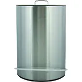 MSV Kosmetikeimer "Unna" Mülleimer Treteimer Abfalleimer - 5 Liter – mit herausnehmbaren Inneneimer - Weiß