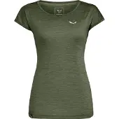 Salewa T-Shirt Puez Melange Dry Damen Dark Olive Melange-S